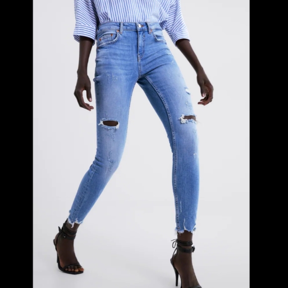 ZARA THE MULTIDAMAGES SKINNY JEANS - Picture 7 of 13